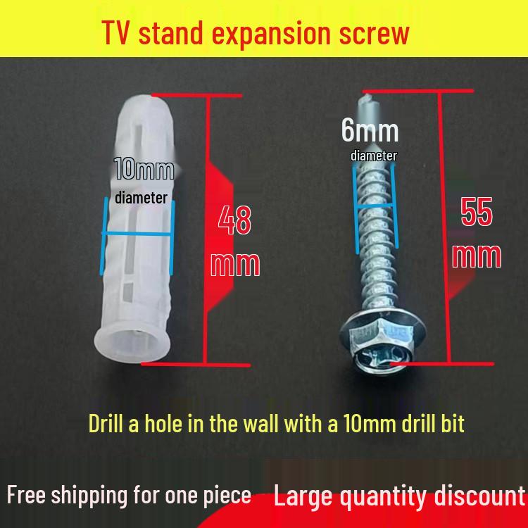10mm Thickened Rubber Plug Screw Sleeve for LCD TV Wall Mount Bracket Installation