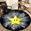1pc Super Mario Star Chair Carpet for Office, Soft Flannel Throw Mat, Perfect for Office,Holiday Party Decoration Choice yy251113062