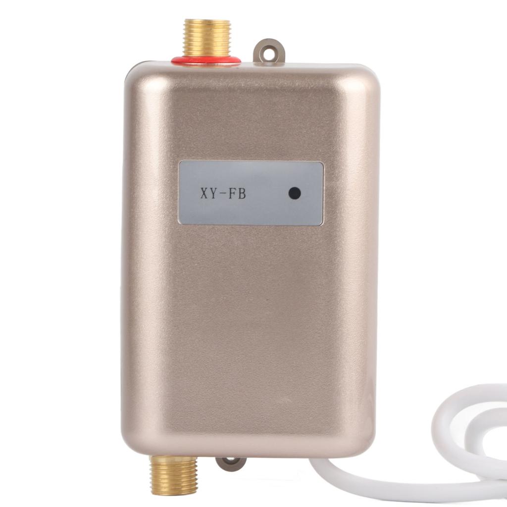 Gold Home Kitchen Hot Cold Mini Instant Water Heater with Indicator Light