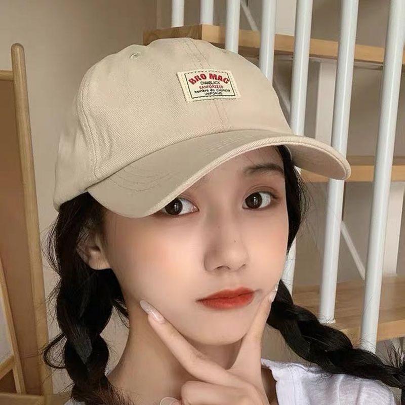 Men and Women General Baseball Cap Soft Top Baseball Cap Sun Hat Cloth Label Letter Duck Tongue Cap