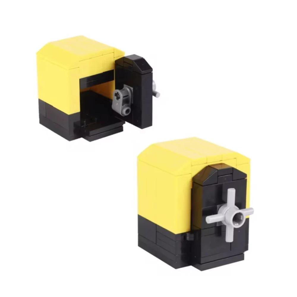 City Treasure Building Blocks MOC Dollar Cash Gold Silver Mine Egg Transparent Diamond ATM Machine Safe Money Bag DIY Toys K037