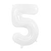 32/40Inch Cream Color Number Balloons 1-9 Large Digital Foil Helium Ball Girl Kids Adult Happy Birthday Party Decoration Wedding