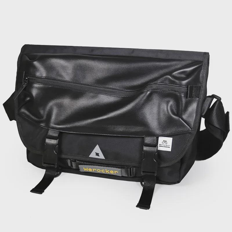 Unisex All-Black Messenger Bag: Versatile, Trendy, Original Brand Shoulder Bag for Men and Women.