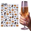 DIY Nail Stickers Halloween Self Adhesive Stickers, Pumpkin Bat Moon Star Manicure Decals, Art Decoration for Home Salon Decorative