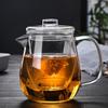 Transparent Tea Cup Set Heat Resistant Flower Teapot Chinese Glass Tea Pot  Puer Tea