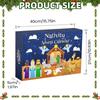 Christmas Countdown Advent 2025 Small Home Decor Jesus Story Christmas Countdown Decorations For Kids Bedroom Living Room
