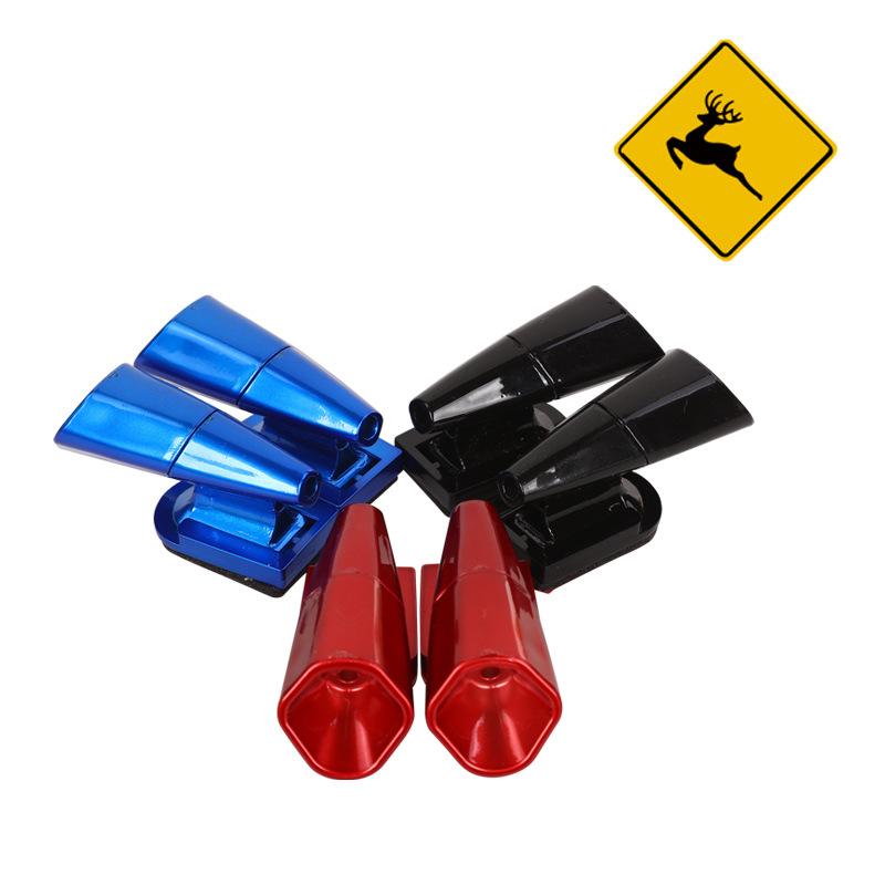 

2 шт. Автомобиль Мотоцикл Ультразвуковые свистки Безопасность Звуковая сигнализация Черный автомобиль Олень Животное Предупреждение Предупреждение Животное Анти-Столкновение Устройство