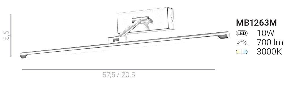 Kinkiet Garrix MB1263M Italux