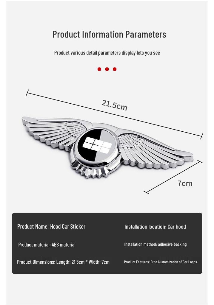 Emblemat maski silnika Geely Galaxy L7/L6/L8/E5 Naklejka na silnik