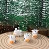 Niedliche Mini-Tiere Kuh Heimdeko DIY-Zubehör Mikro-Landschaft Miniaturen Feengarten Figuren