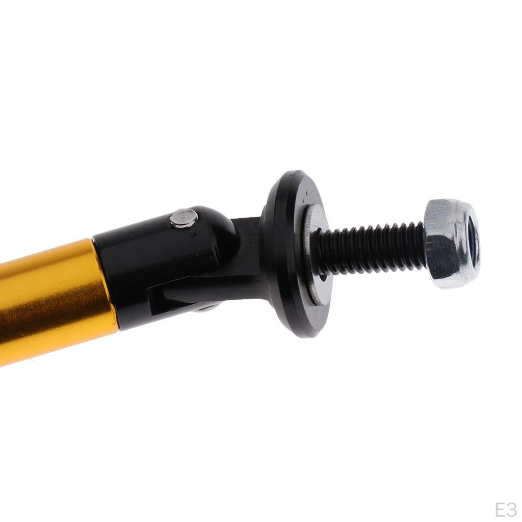 2Pcs Aluminum Alloy Car Front Lip Splitter Tie Rod 10cm 3.9inch