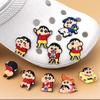 Crayon Shin-chan Sneaker Buckle Animation Derivatives Sandals Buckle Decorations Anime Cartoon Buckle for Bag Shoe Charm Croc