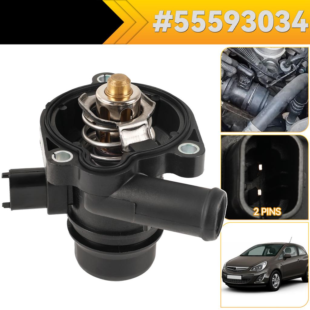 Thermostat Housing Assembly Engine Coolant Outlet fit for Chevy Cruze Vauxhall Opel Buick Encore 1.4L 55565336 55579010 55593034