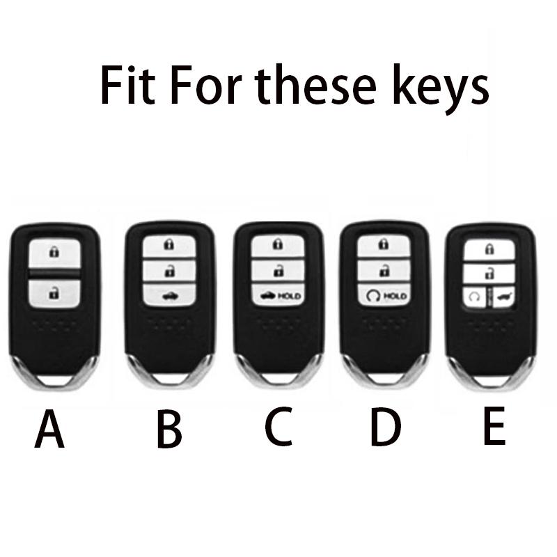 Car Key Case Key Shell Set For Honda Cr-V Accord Odyssey Civic Ect All-Inclusive Protection Keychain Accessories Holder Shell