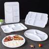 Bandeja de comida rápida de melamina de 10 pulgadas con 4 compartimentos