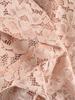 Light Luxury Nude Pink Lace High-Waisted Midi Pencil Skirt for Women – Flirty, Alluring, Figure-Hugging Autumn/Winter Style