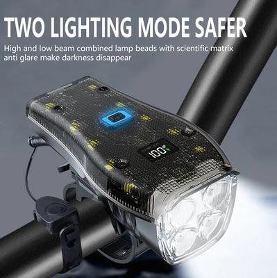 USB Rechargeable Bike Lights Set Front Light with Taillight Easy To Install 3 Modes Bicycle Accessories for the MTB Bicycle