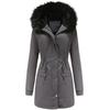 Women Warm Hooded Long Winter Parka Coat Fleece Lined Padded Thickened Military Puffer Jacket Faux Fur Overcoat Casual Fashion Outerwear New