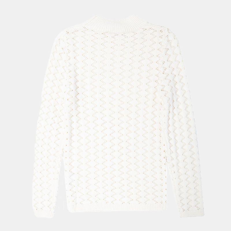 White High-neck Sweater Miley Fine Knit Woman LA PETITE ETOILE