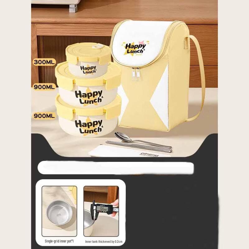 Wutuo 304 Stainless Steel Sealed Bento Lunch Box Set