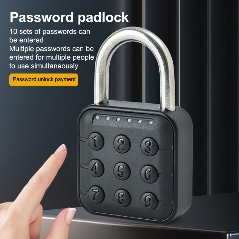 Serratura Intelligente Biometrica a Impronta Digitale Serratura Intelligente per Porta Senza Chiave Sblocco Rapido Lucchetto Antifurto Impermeabile IP67 Sicurezza Domestica da Viaggio