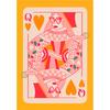 Queen of Hearts Wall Art Print Colorful Playing Card Poster Maximalist Card  Dopamine Queen Illustration Canvas Painting