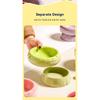 2 in 1 Cat Ceramic Bowl Double Layer Small Dogs Food Water Feeders Pet Non-slip Drink Eat Supplies Doughnut Shape Microwave Safe