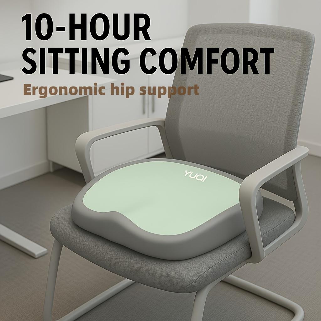 Ergonomic Memory Foam Lumbar Support Cushion for Office Chair, Car Seat Cushion for Back Pain Relief, Sciatica and Tailbone Pain