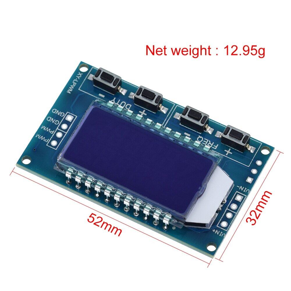 XY-LPWM 1Hz-150Khz Signalgenerator PWM Board Modul Impulsfrequenz Tastverhältnis Einstellbares Modul LCD-Anzeige 3.3V-30V