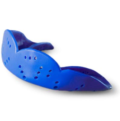 SISU Aero Large Mouthguard Royal Blue Thin Profile Custom Molded Fit Slim Design Remoldable Up To 20 Times For Team Sports - 2.0mm - - - - - Non-Toxic