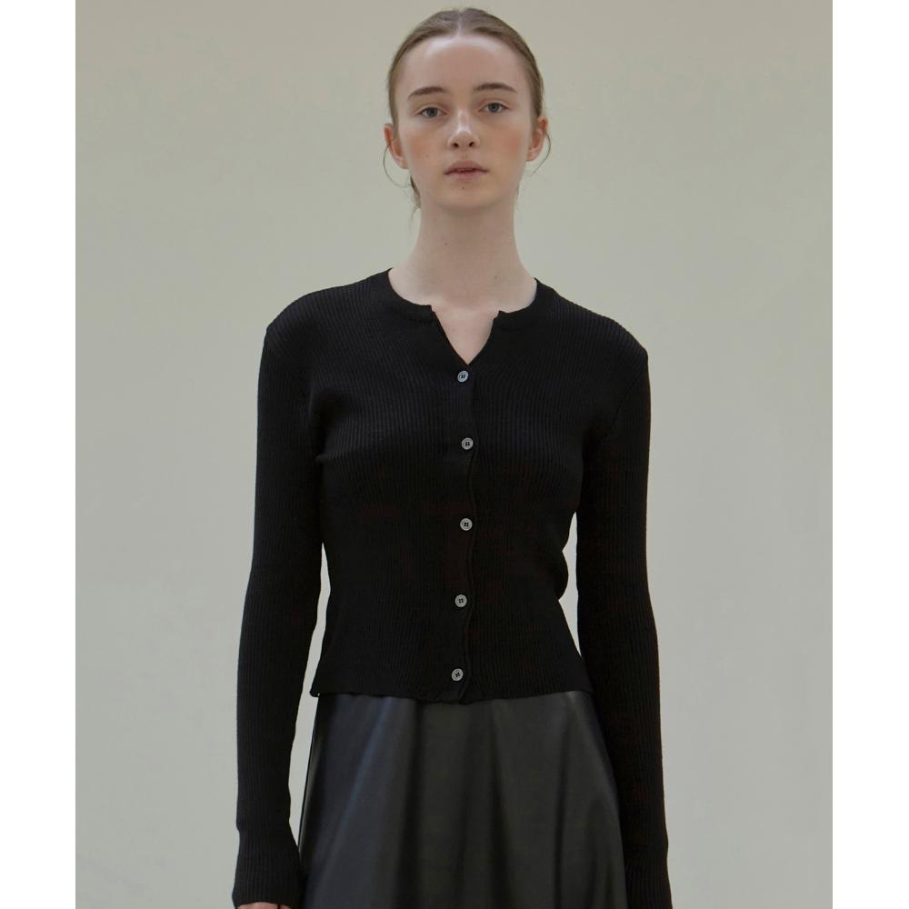 

ТРИКОТАЖНЫЙ КАРДИГАН ОБЛЕГАЮЩЕГО КРОЯ NICKNICOLEЧЕРНЫЙ