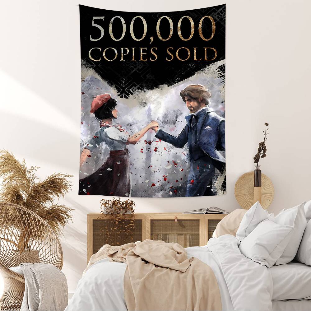 

Game Clair OObscur EExpedition 33 Hanging Bohemian Tapestry Hanging Tarot Hippie Wall Rugs Dorm Japanese Tapestry 74x94cm(29x37in)