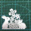 1pc DIY Scrapbooking Mini Easter Bunny and Egg Card Craft Metal Embossing Die Cutting Mold Carbon Steel Cutting Die