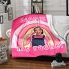 Customizable Ms Rachel1 Throw Blanket – Personalized Name, All-Season Cozy Snug Blanket, Machine Washable, Personalized Blanket