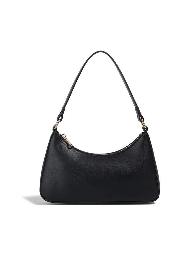 Nische 2025 Retro Damen Vielseitige Einfarbige Achseltasche mit Kette