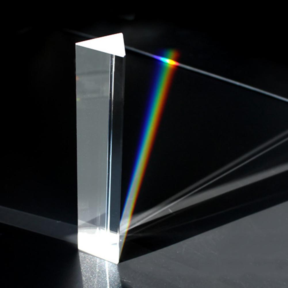 

25x25x80mm Glass Physics Teaching Refracted Light Students Present for Science Refracted Light Spectrum Rainbow CHINA