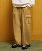 GAKKAI UNIONS One-Pleat Wide Sweatshirt Cargo Pants Beige