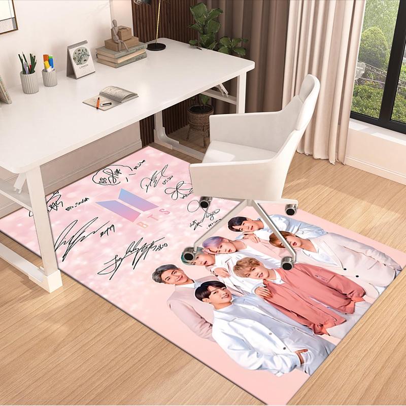 Kpop Stars Signature Carpet For Playroom Bedroom Living Room Sofa Home Decorkids Game Area Rug Nonslip Floor Mat