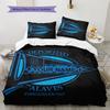 Deportivo Alaves Crest Custom Name Pattern Bedding Quilt Set Quilt Cover Pillowcase Home Birthday Gift(1 * duvet cover + 2 * pillowcase, without core)