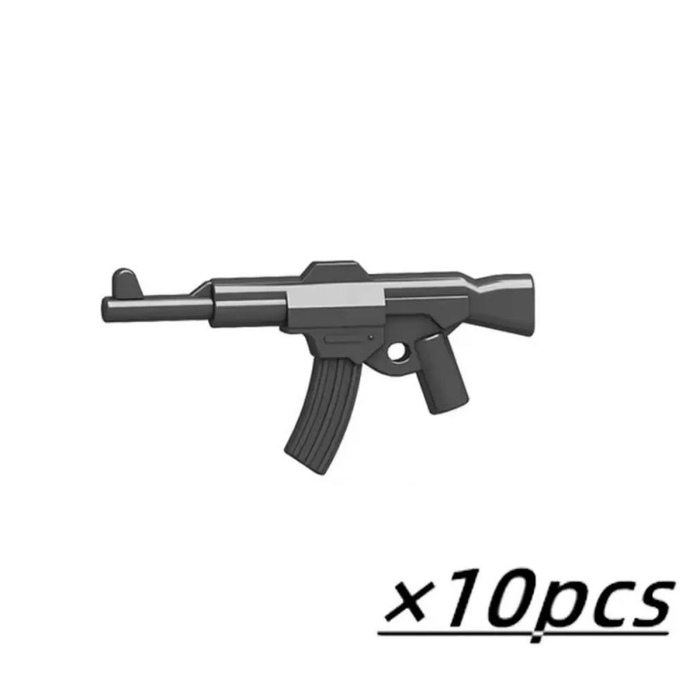 WW2 Military Weapon MOC Mini Building Blocks Figures Soldier US Soviet Rifle Gun Rocket Launcher MG42 RPG Bullet Bricks Toys
