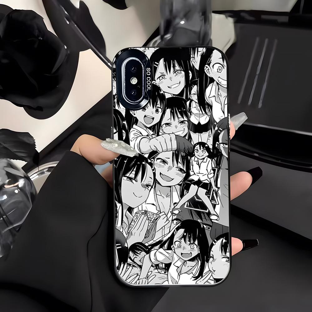 

Чехол для телефона Nagatoro San для iPhone 17 Air 16 E 15 14 Plus 13 12 11 Pro Max Цветной Серебряный Чехол iPhone 16
