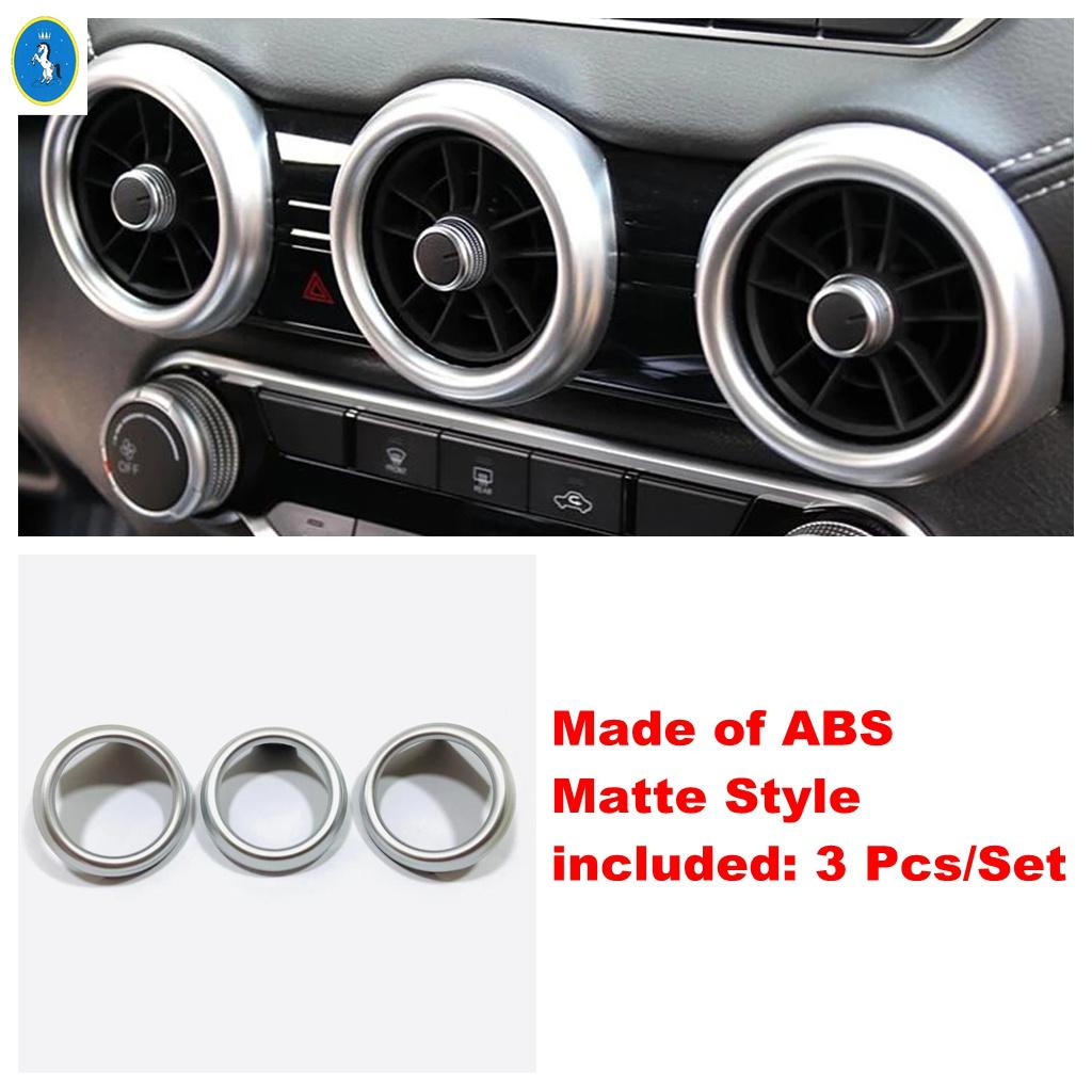 For Nissan Sentra / Sylphy     2024 Carbon Fiber Front Center Air Outlet Vent Cover Auto Interior Accessories Matte Style