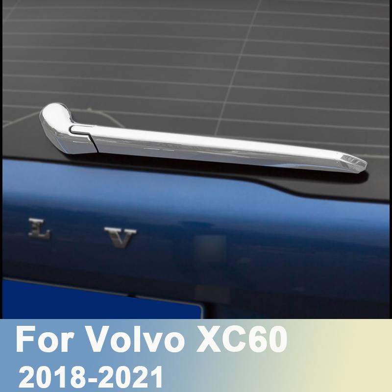 ABS Krom Araba Arka Silecek Trim Kapağı Cam Sileceği Çıkartmaları Volvo XC60 2018 İçin    Araba Şekillendirme Aksesuarları