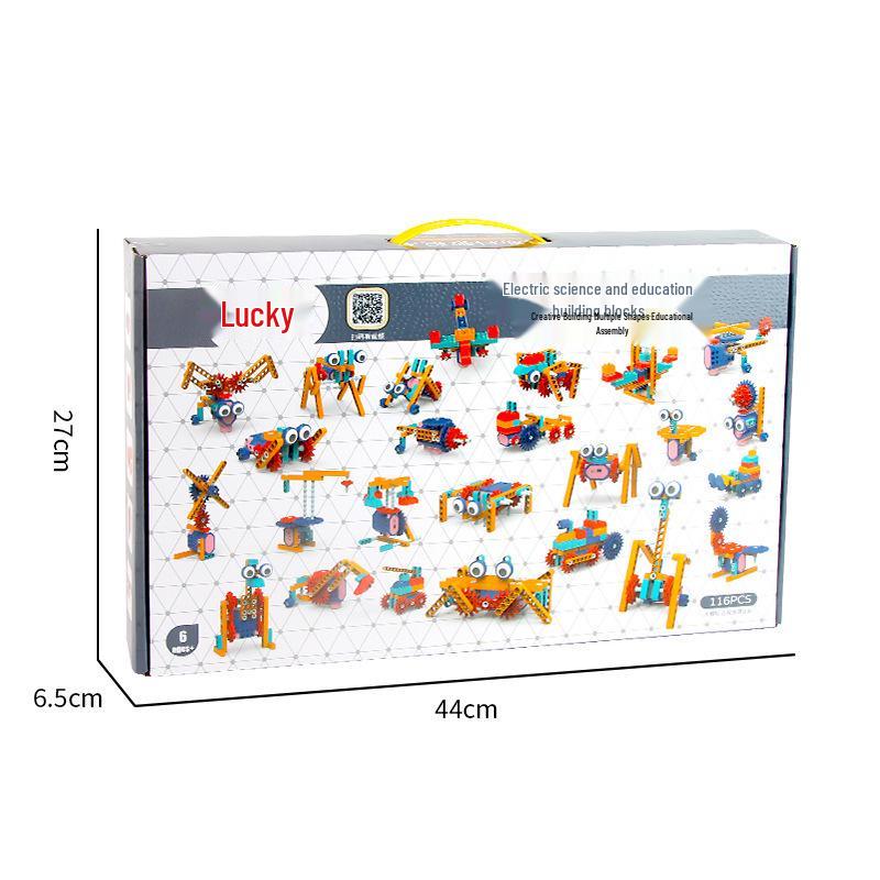 Children's Rechargeable Electric Engineering Building Blocks - Interactive, Large Particle STEM Toys