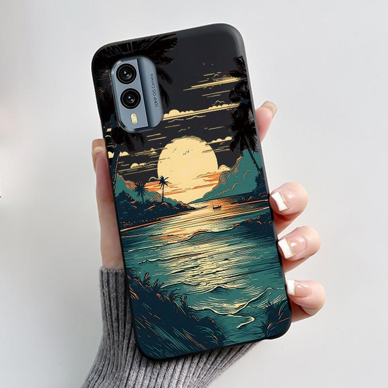 Bumper Rezistent la Șocuri Husa Moale Pentru Nokia X30 5G Drăguț Model Nou Design Carcasă Pentru Nokia XR21 Cu Culoare Jelly Negru Viral Husa