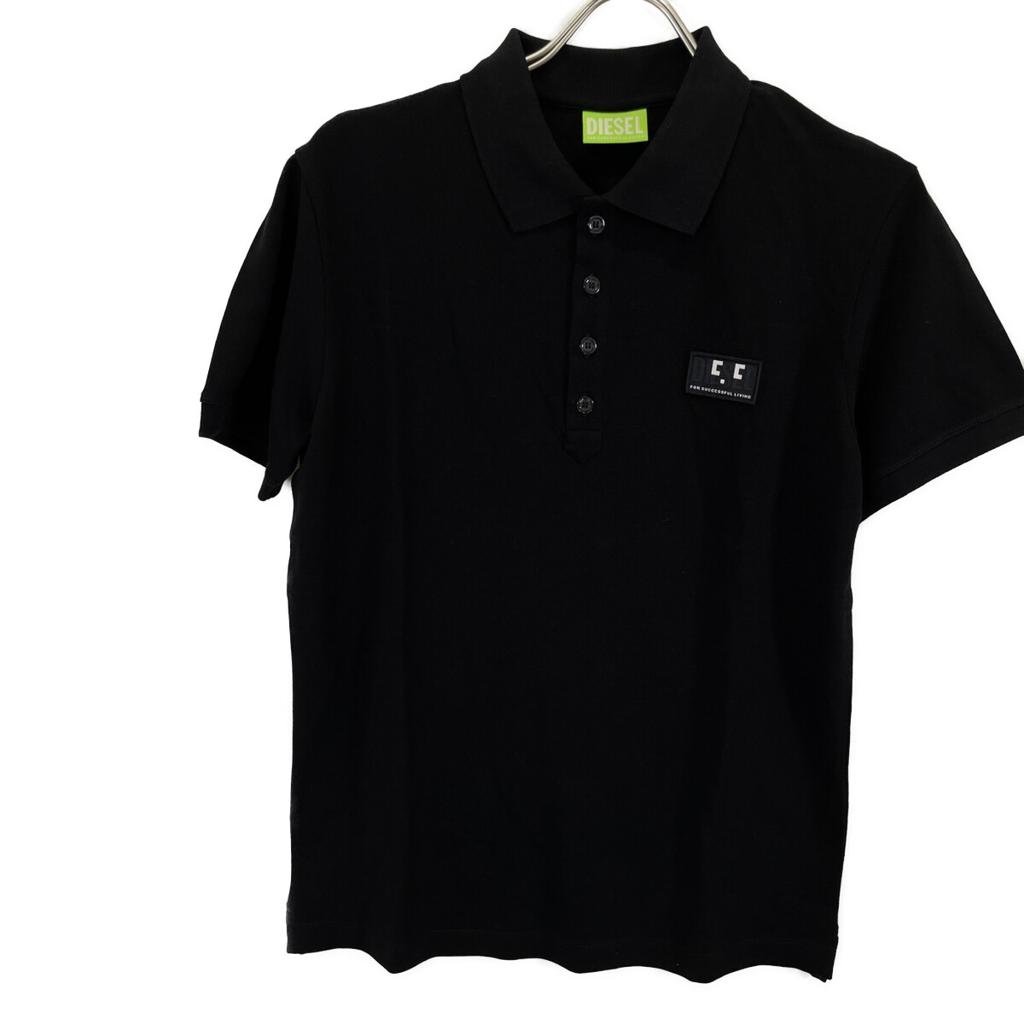 Diesel T-WEET-E1 Black Polo Shirt Tops XS blackUsed