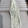 3x5mm Natural White Trochus Shell Flat Round Disc Beads 18cm Single Strand Loose Shell Beads for DIY Jewelry Making