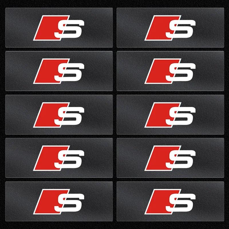 Adesivi Decalcomanie Emblema Distintivo Volante Auto Styling Auto Per Audi A8 A5 A6 C5 C6 C7 A7 A3 A4 B5 B6 B7 B8 B9 D3 Q3 Q5 Q7 TT