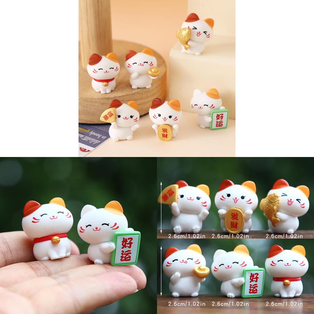 Chinese Cultural Trendy Lucky Cat Resin Toy Blind Box For Kids And Collectors