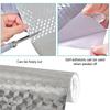 Self-Adhesive Kitchen Oil Proof Sticker Heat Resistant Wallpaper Waterproof Aluminum Foil for Countertop Drawer Cabinet Rack
